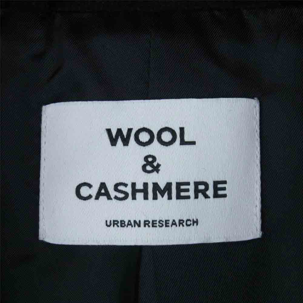 URBAN RESEARCH アーバンリサーチ UR87-17H001 カシミヤ混 ウール ステンカラー コート ブラック系 M【中古】