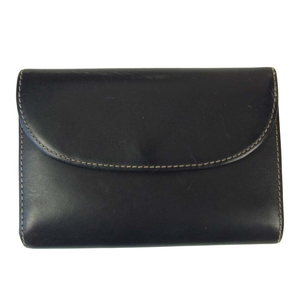 WHITE HOUSE COX ホワイトハウスコックス S7660 3FOLD WALLET BRIDLE ブライドルレザー ダークブラウン系【中古】