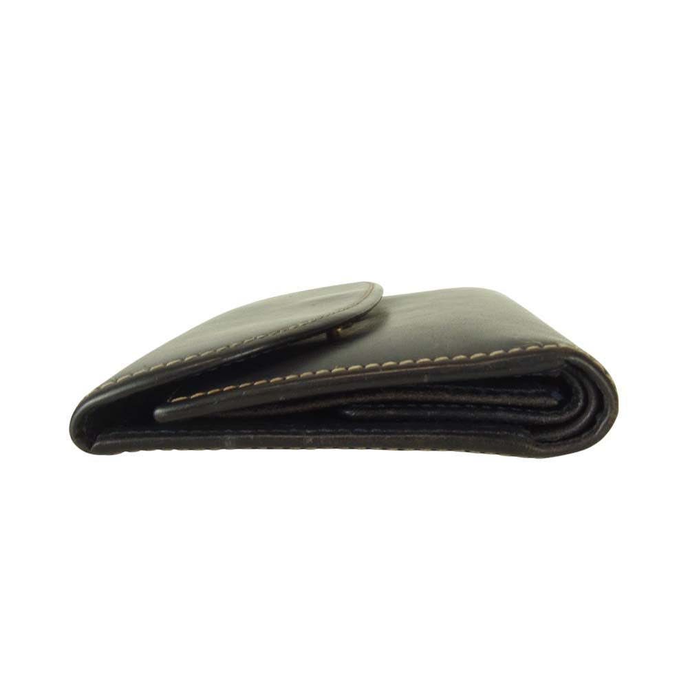 WHITE HOUSE COX ホワイトハウスコックス S7660 3FOLD WALLET BRIDLE ブライドルレザー ダークブラウン系【中古】
