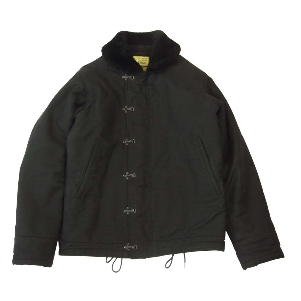 Buzz Rickson's バズリクソンズ BR13064 WILLIAM GIBSON ウィリアム ギブソン Black N-1 DECK HOOK デッキ フック ジャケット ブラック系 XS【中古】