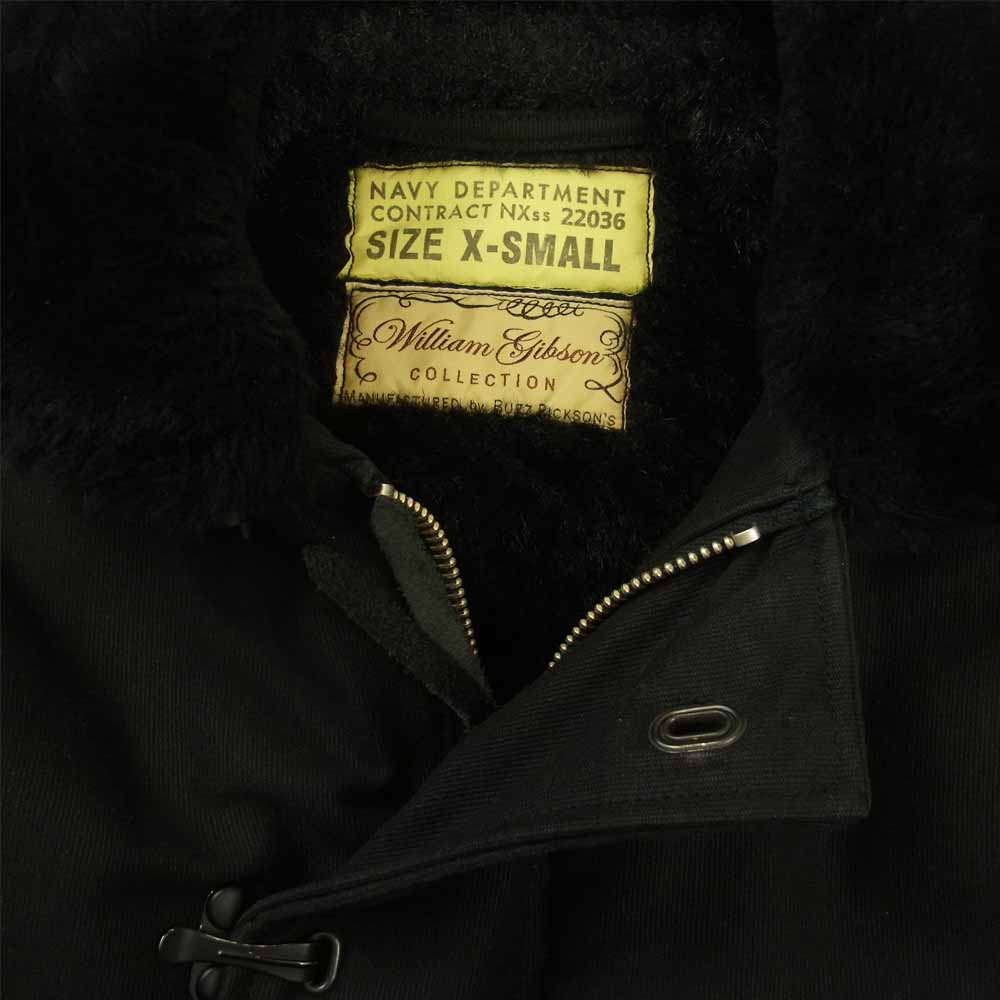 Buzz Rickson's バズリクソンズ BR13064 WILLIAM GIBSON ウィリアム ギブソン Black N-1 DECK HOOK デッキ フック ジャケット ブラック系 XS【中古】