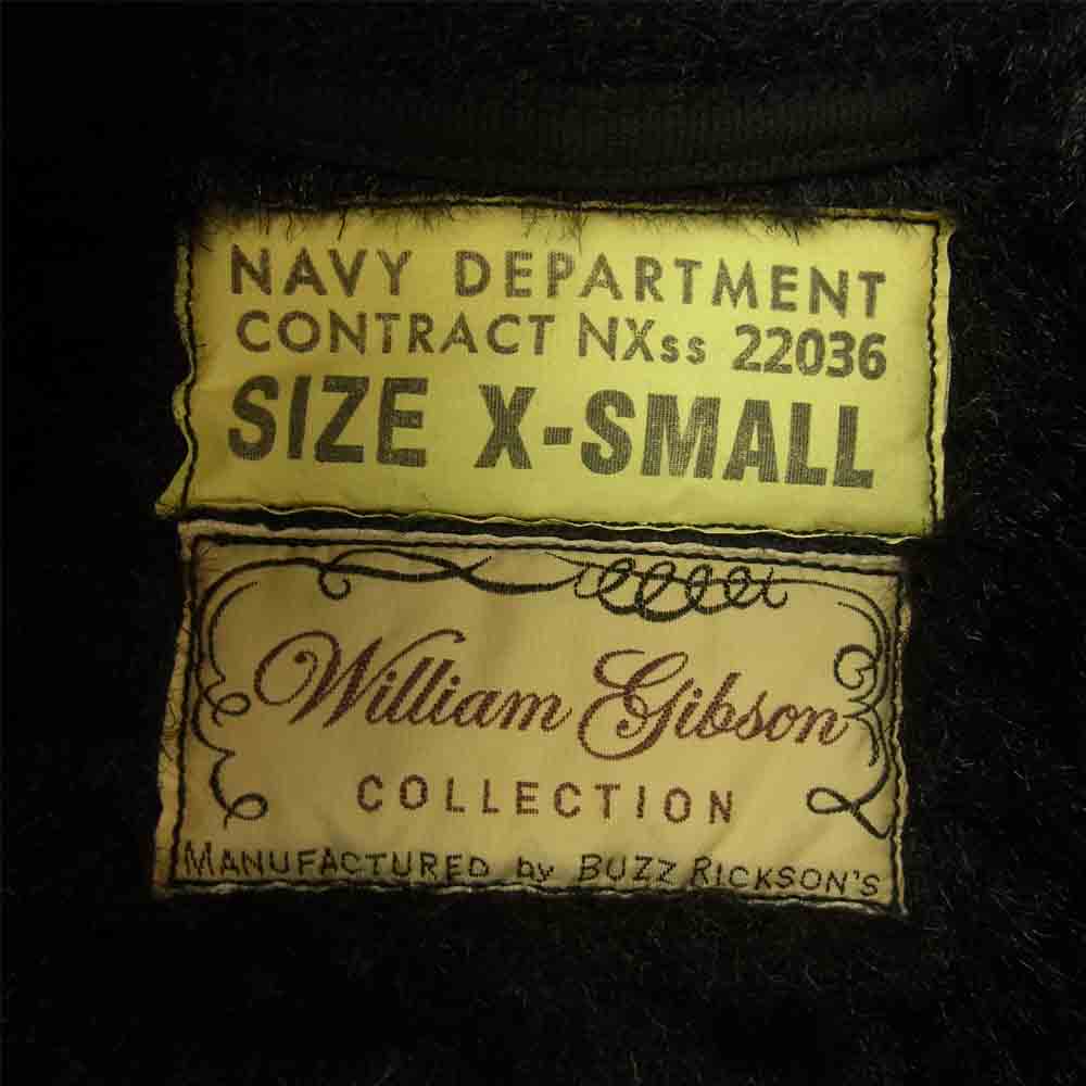 Buzz Rickson's バズリクソンズ BR13064 WILLIAM GIBSON ウィリアム ギブソン Black N-1 DECK HOOK デッキ フック ジャケット ブラック系 XS【中古】
