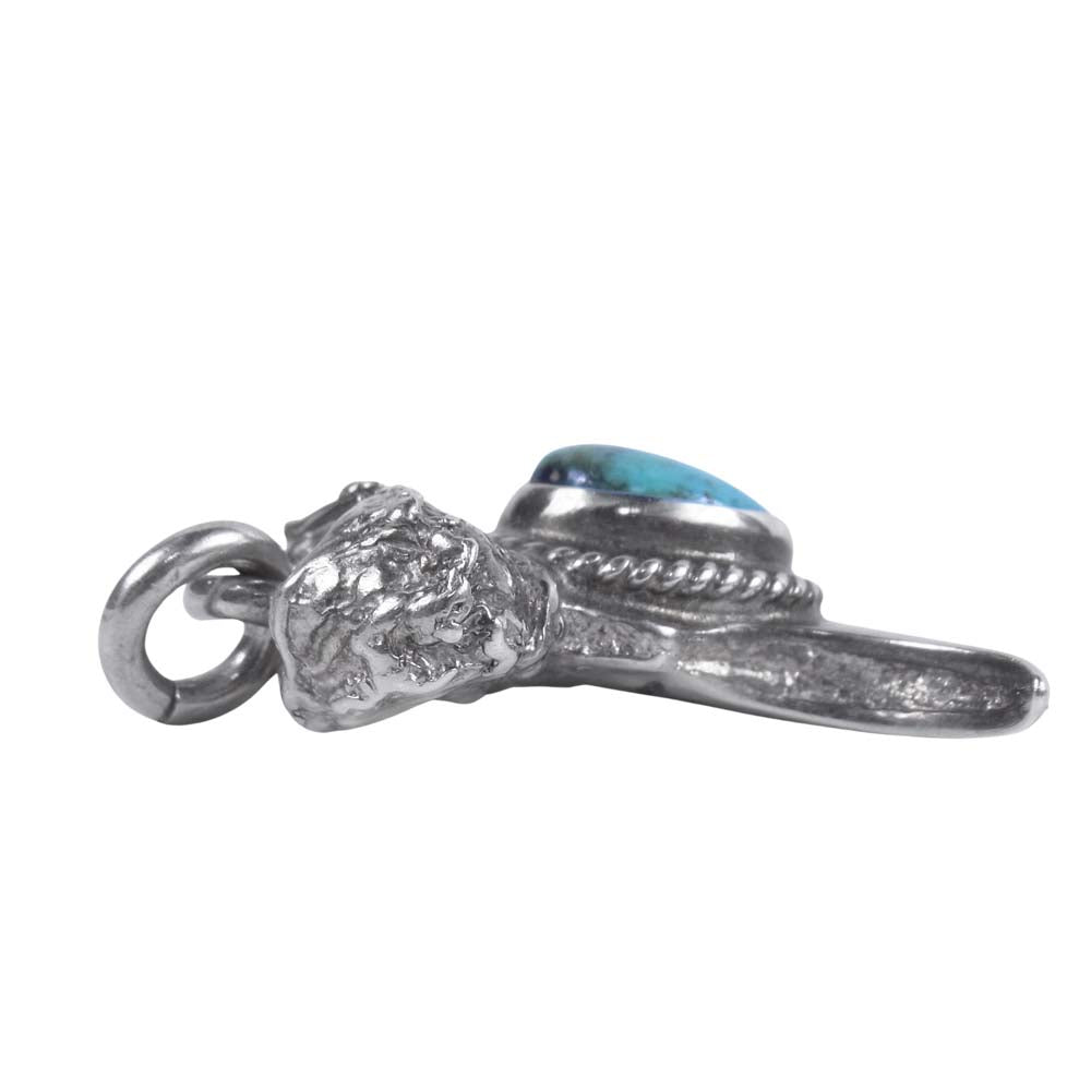FIRST ARROW's ファーストアローズ ターコイズ ベアクロ― ペンダント トップ シルバー系【中古】