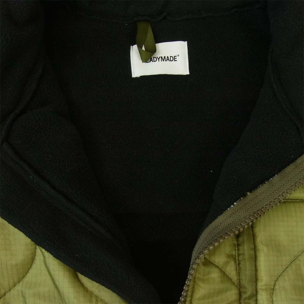 READY MADE レディメイド RE-PO-BL-00-00-110 FREECE JACKET フリースジャケット ブラック系 カーキ系 3【中古】