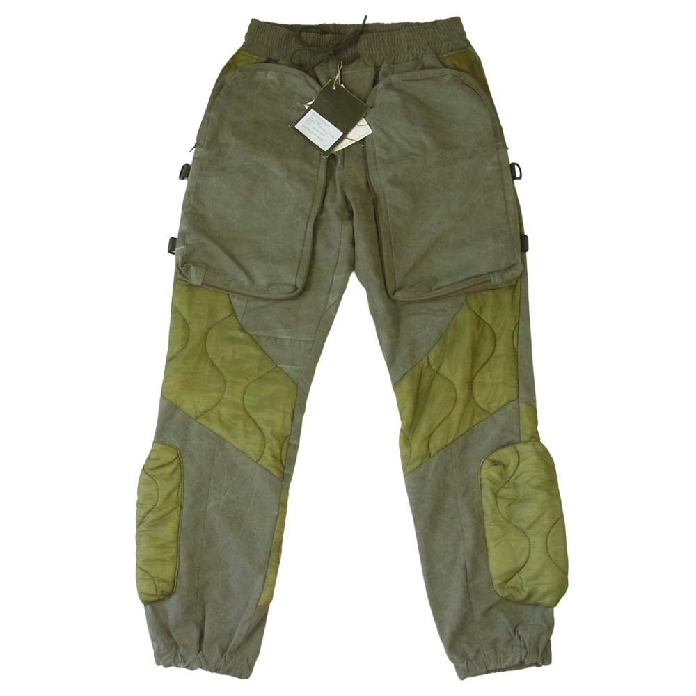 READY MADE レディメイド Liner Tactical Pants RE-C0-KH-00-00-115 キルティング切替 ミリタリー カーゴパンツ カーキ