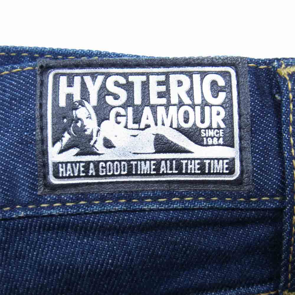 HYSTERIC GLAMOUR ヒステリックグラマー 0263AP10 USED加工 ISKO スリム デニム パンツ インディゴブルー系 32【中古】
