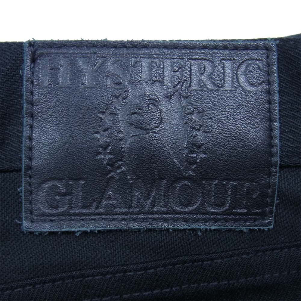 HYSTERIC GLAMOUR ヒステリックグラマー 0241AP20 スタッズ加工 ブラック デニム パンツ ブラック系 32【極上美品】【中古】