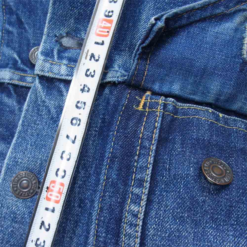 Levi's リーバイス 557 オリジナル ヴィンテージ ボタン裏D 60S 3rd デニム ジャケット インディゴブルー系 表記無し【中古】