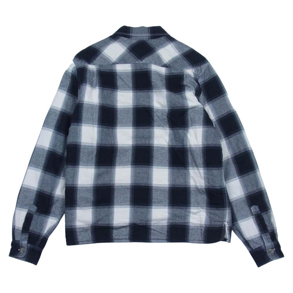 Supreme シュプリーム 17AW Buffalo Plaid Sherpa Chore Shirt バッファロー チェック ジャケット ブラック系 M【中古】