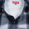 Supreme シュプリーム 17AW Buffalo Plaid Sherpa Chore Shirt バッファロー チェック ジャケット ブラック系 M【中古】