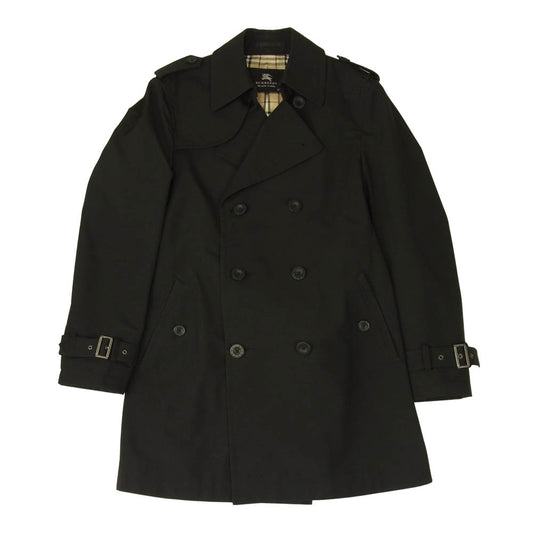 BURBERRY BLACK LABEL バーバリーブラックレーベル BMA03-003-09 裏地ノバチェック トレンチコート ブラック系 L【中古】