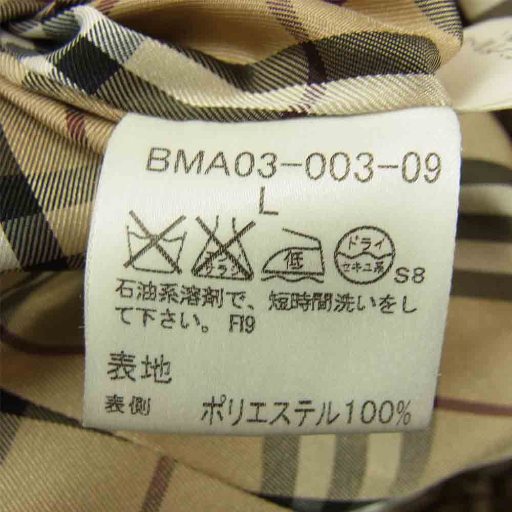 BURBERRY BLACK LABEL バーバリーブラックレーベル BMA03-003-09 裏地ノバチェック トレンチコート ブラック系 L【中古】