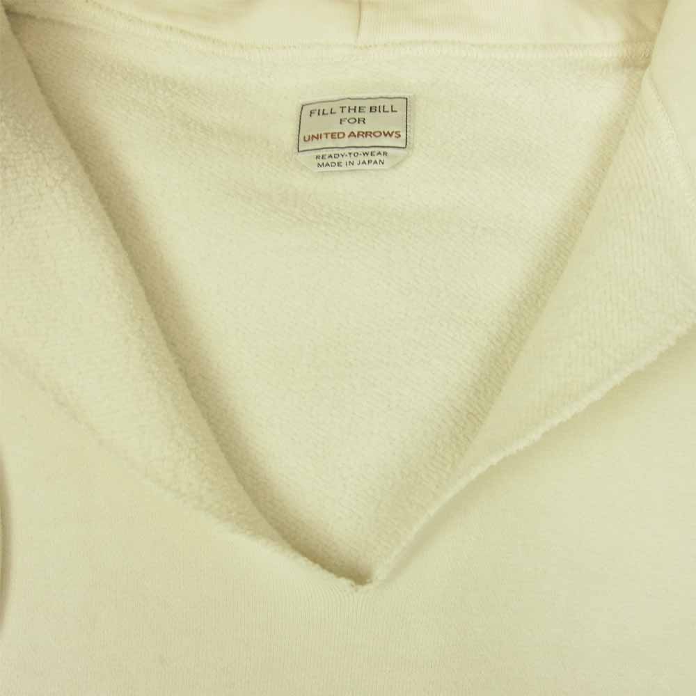 フィルザビル FOR UNITED ARROWS ユナイテッド アローズ スウェット プルオーバー パーカー ホワイト系 F【中古】