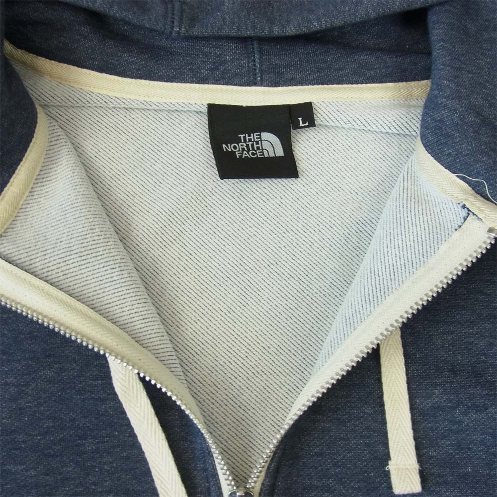 THE NORTH FACE ノースフェイス NT11753 Cordura Light Sweat Zip Hoodie コーデュラ ライト スウェット ジップ フーディ ネイビー系 L【中古】