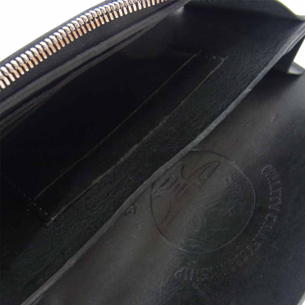 LYNCH SILVERSMITH リンチシルバースミス LNC708 DEVELOP BIKER WALLET バイカーウォレット MINERVA BOX ミネルバボックス レザー ブラック系【中古】