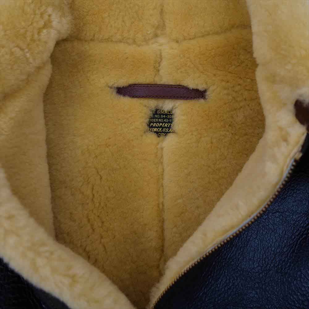 The REAL McCOY'S ザリアルマッコイズ MJ21103 TYPE D-1 PATCH POCKET MODIFY パッチ ポケット モディファイ ムートン フライト ジャケット ブラウン系 S【美品】【中古】