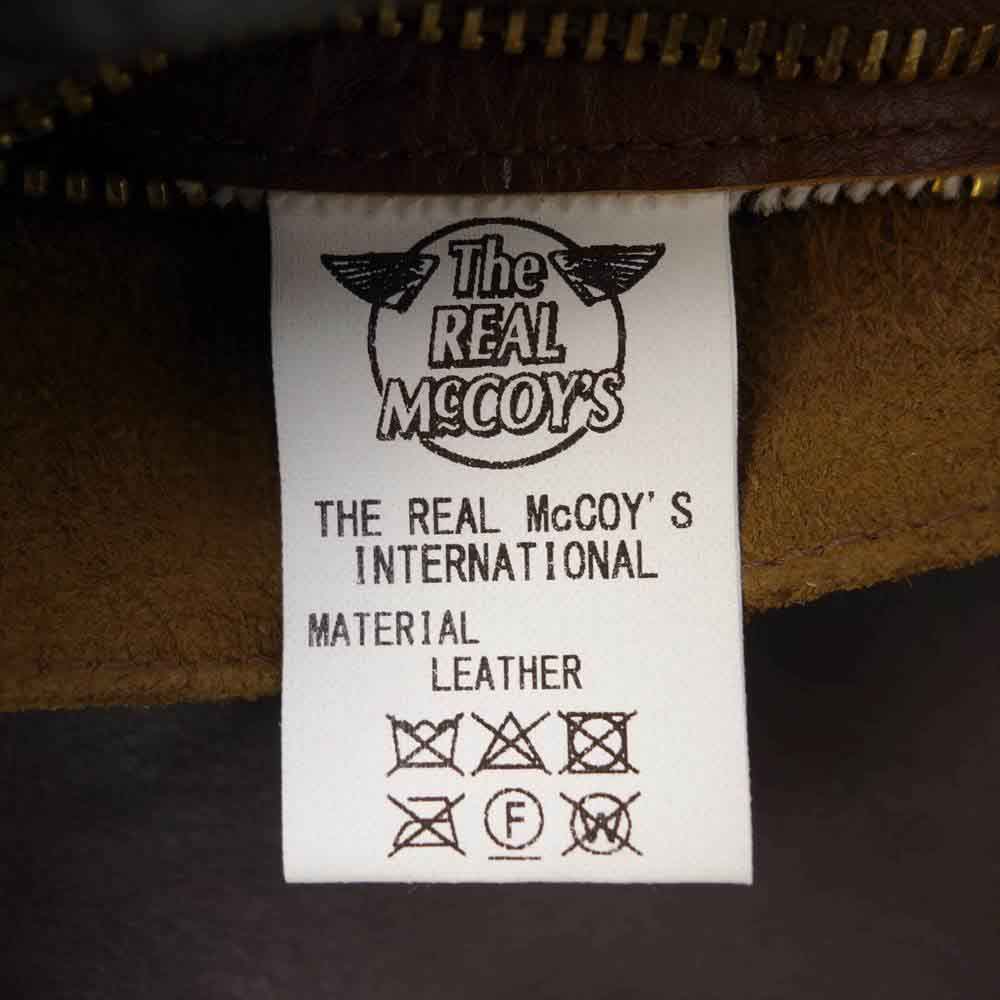 The REAL McCOY'S ザリアルマッコイズ MJ21103 TYPE D-1 PATCH POCKET MODIFY パッチ ポケット モディファイ ムートン フライト ジャケット ブラウン系 S【美品】【中古】