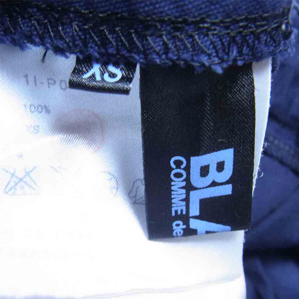 COMME des GARCONS コムデギャルソン BLACK AD2012 1I-P11 変形 穴あきスカート パンツ ネイビー系 XS【中古】