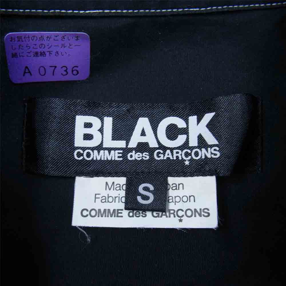 COMME des GARCONS コムデギャルソン BLACK AD2008 1C-B004 丸襟 半袖 シャツ ブラック系 S【中古】