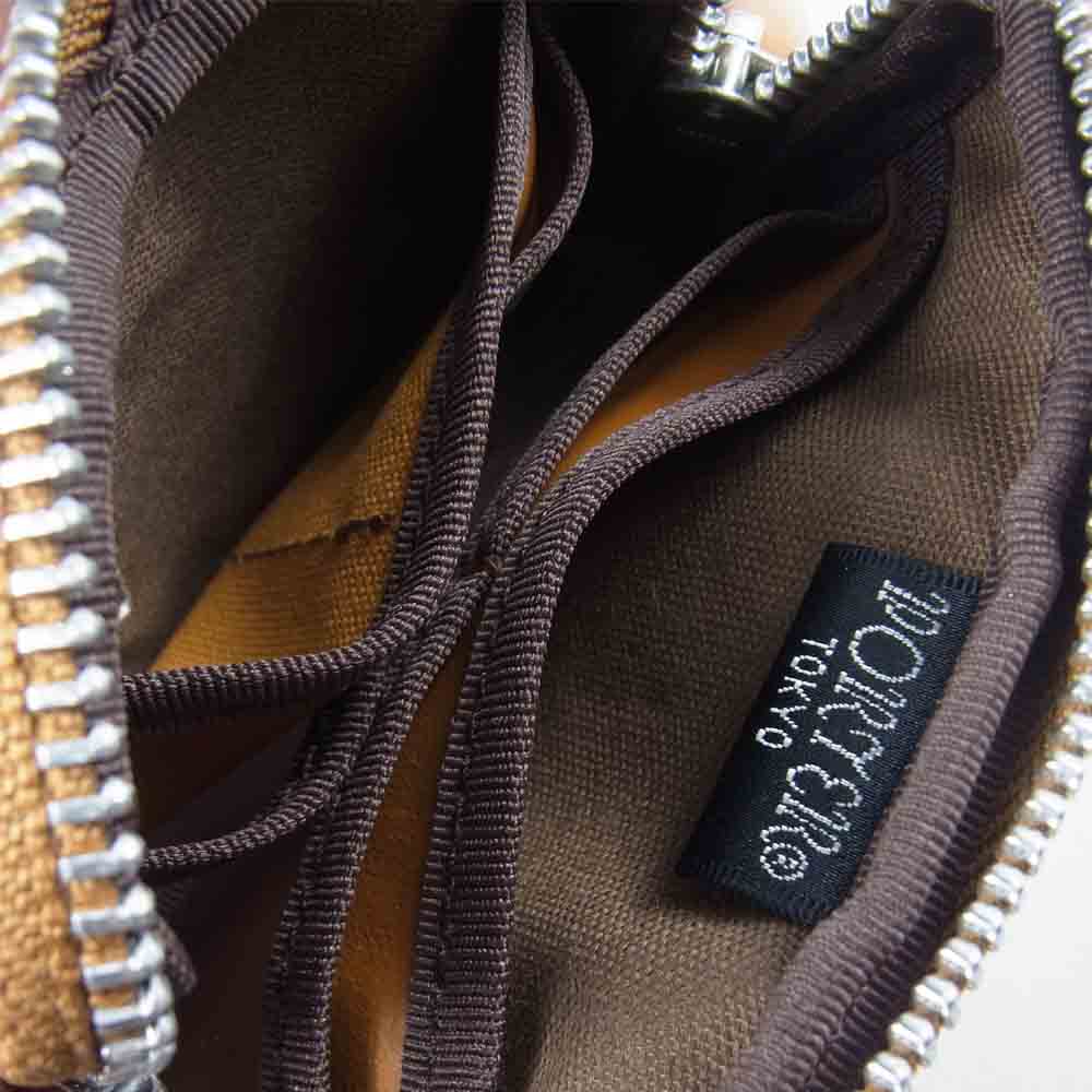 PORTER ポーター 707-07178 フリースタイル コイン ケース ライトブラウン系【極上美品】【中古】