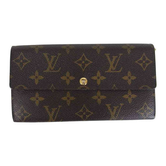 LOUIS VUITTON ルイ・ヴィトン M61734 ポルトフォイユ サラ 長財布 ブラウン系【中古】