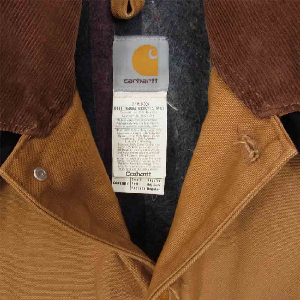 Carhartt カーハート C001 DUCK CHORE COAT ダック チョア コート カバーオール ブラウン系 ONE SIZE【中古】