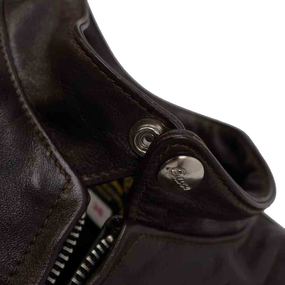 The REAL McCOY'S ザリアルマッコイズ BUCO J-100 ホースハイド レザー ライダース ジャケット ダークブラウン系 36【美品】【中古】