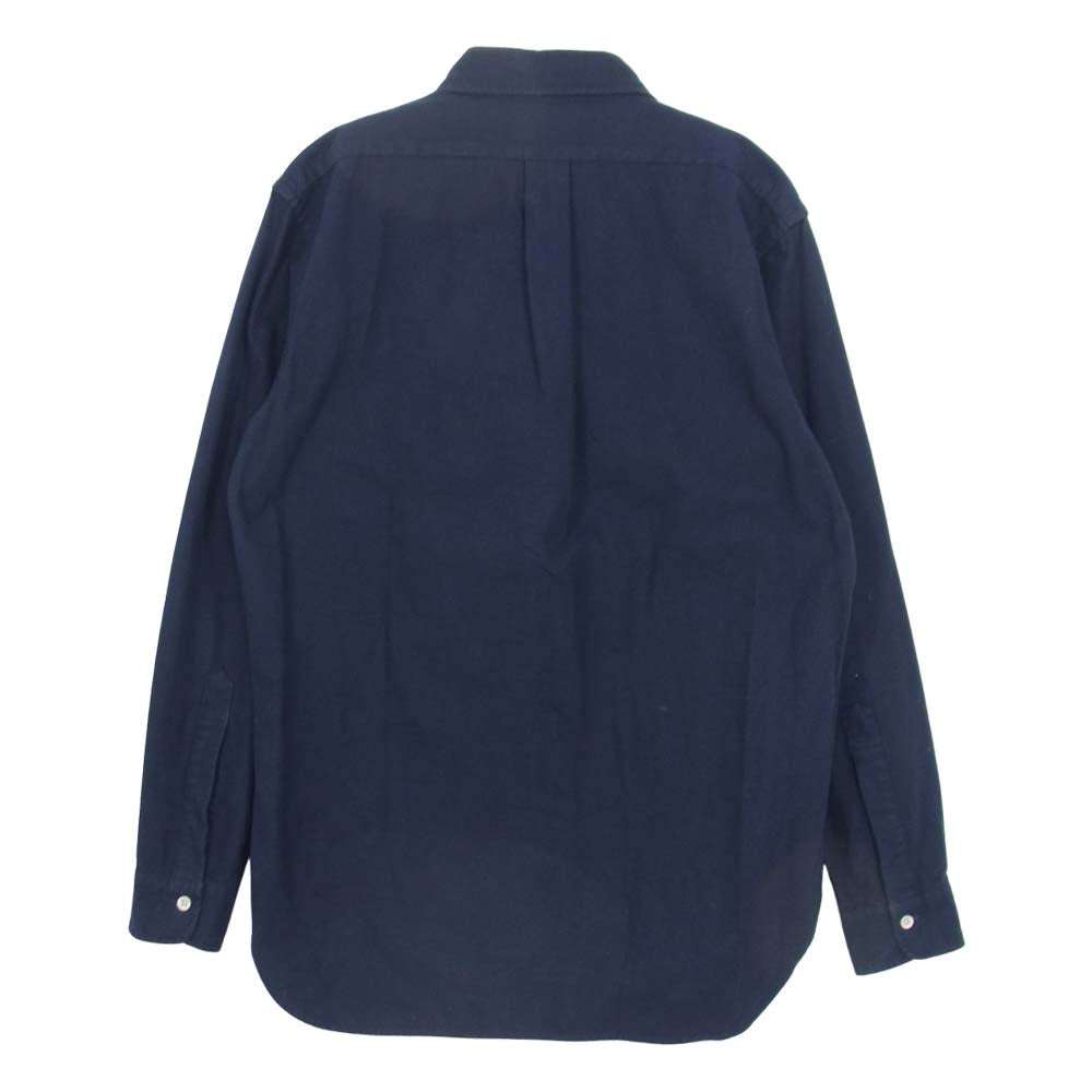 BONCOURA ボンクラ コットン ボタンダウン シャツ ネイビー系 40【中古】