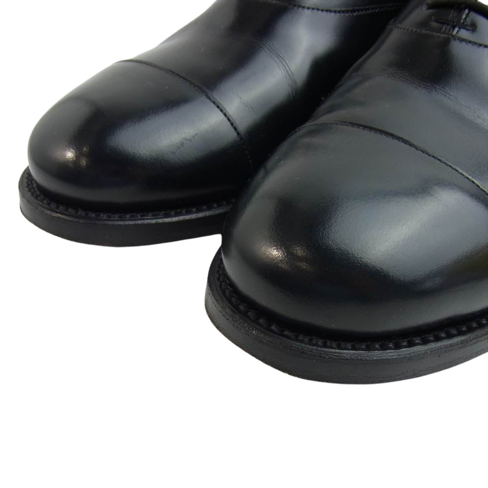 foot the coacher フットザコーチャー FS143406-I FRENCH STYLE BALMORAL モールトン10 ストレートチップ シューズ ブラック系 10INCH【中古】