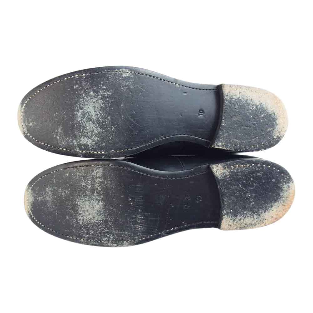 foot the coacher フットザコーチャー FS143406-I FRENCH STYLE BALMORAL モールトン10 ストレートチップ シューズ ブラック系 10INCH【中古】