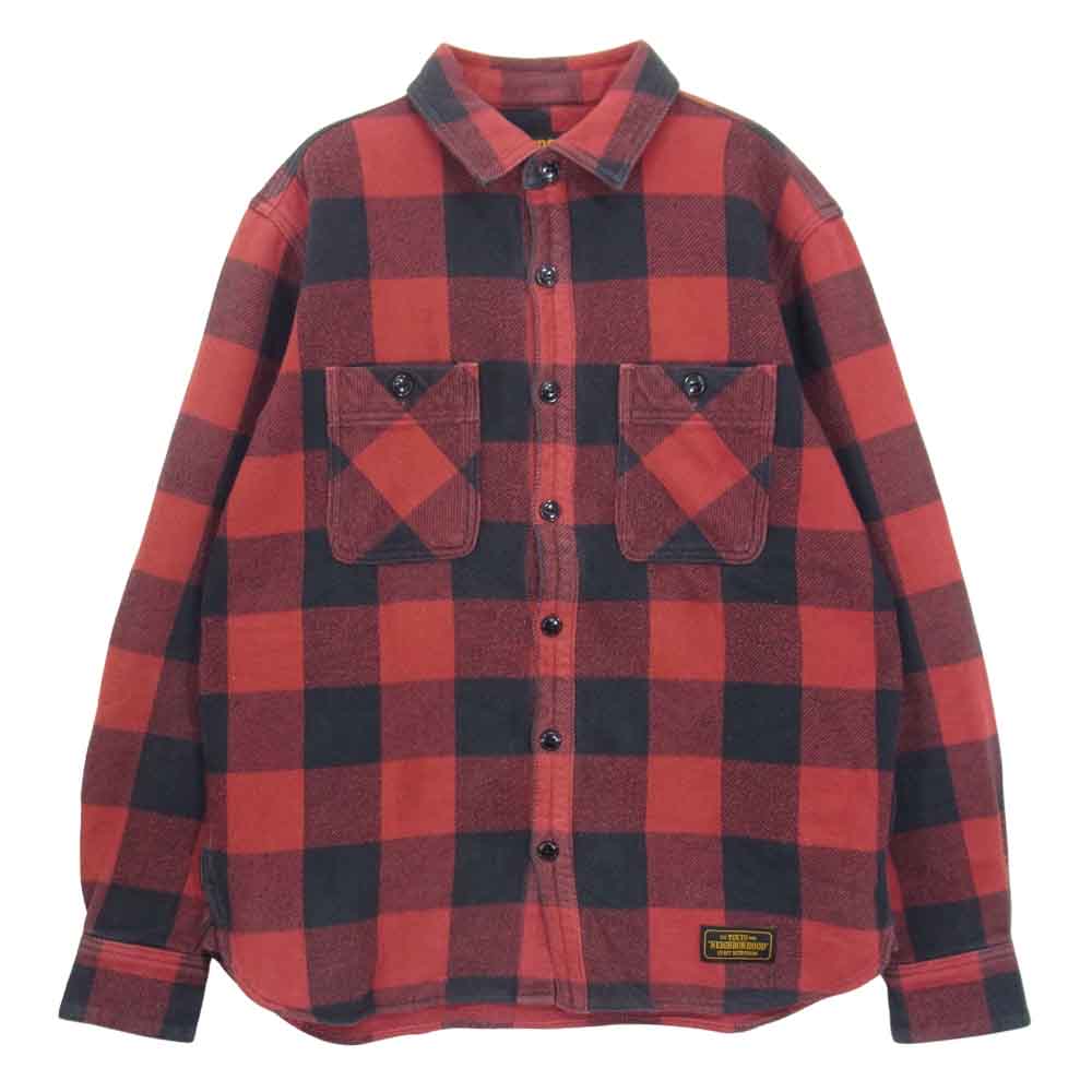 NEIGHBORHOOD ネイバーフッド 182ARNH-SHM01 LUMBERS / C-SHIRT.LS ブロックチェック 長袖 シャツ ネルシャツ レッド系 S【中古】