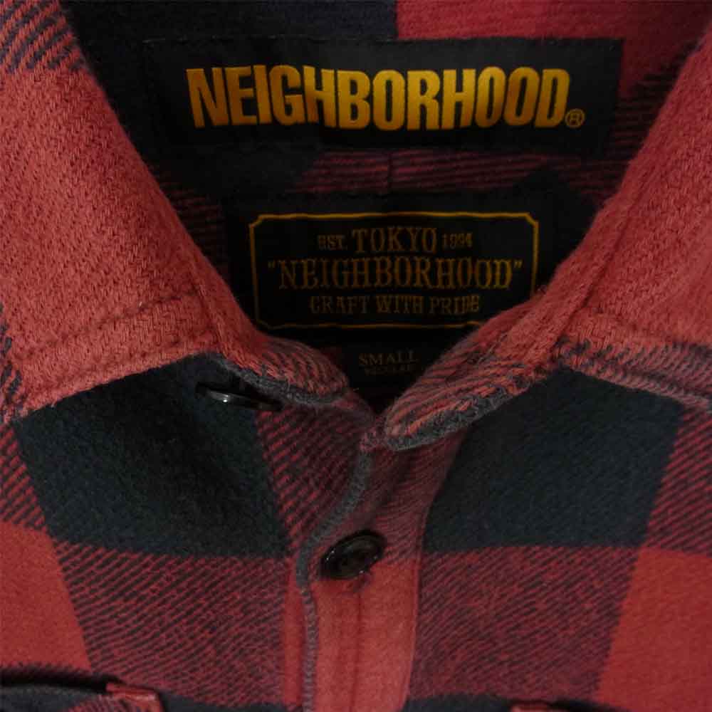 NEIGHBORHOOD ネイバーフッド 182ARNH-SHM01 LUMBERS / C-SHIRT.LS ブロックチェック 長袖 シャツ ネルシャツ レッド系 S【中古】