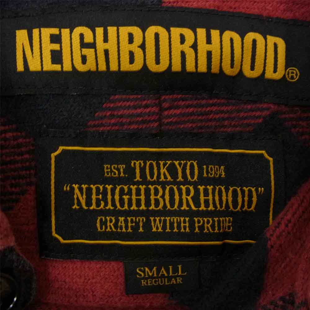 NEIGHBORHOOD ネイバーフッド 182ARNH-SHM01 LUMBERS / C-SHIRT.LS ブロックチェック 長袖 シャツ ネルシャツ レッド系 S【中古】