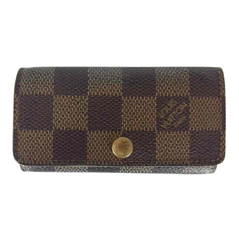 LOUIS VUITTON ルイ・ヴィトン N60385 ダミエ エベヌ ミュルティクレ4 キーケース ブラウン系【中古】