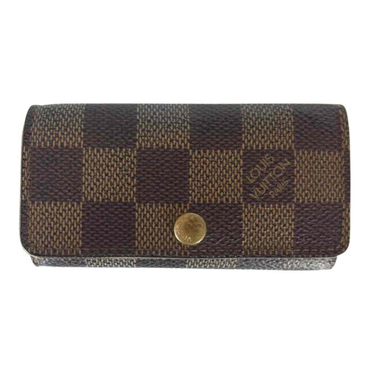 LOUIS VUITTON ルイ・ヴィトン N60385 ダミエ エベヌ ミュルティクレ4 キーケース ブラウン系【中古】