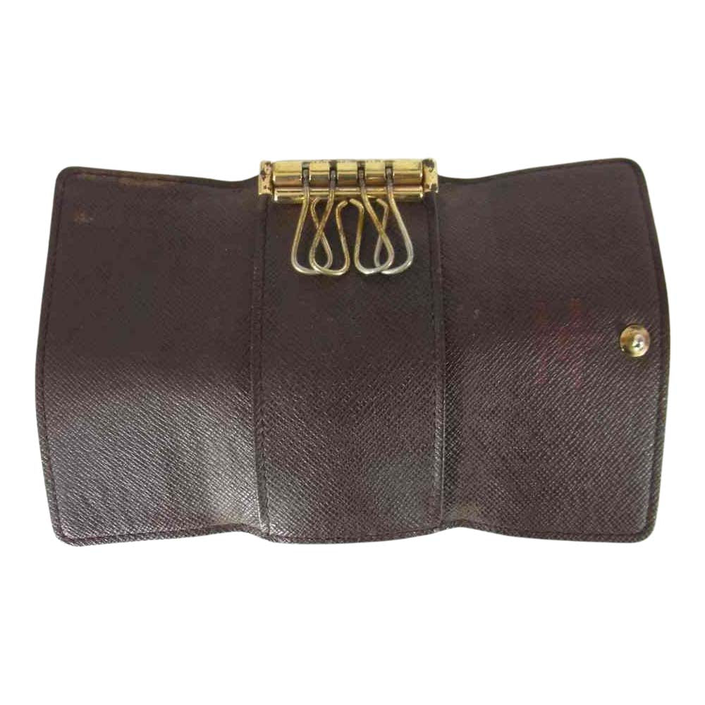 LOUIS VUITTON ルイ・ヴィトン N60385 ダミエ エベヌ ミュルティクレ4 キーケース ブラウン系【中古】
