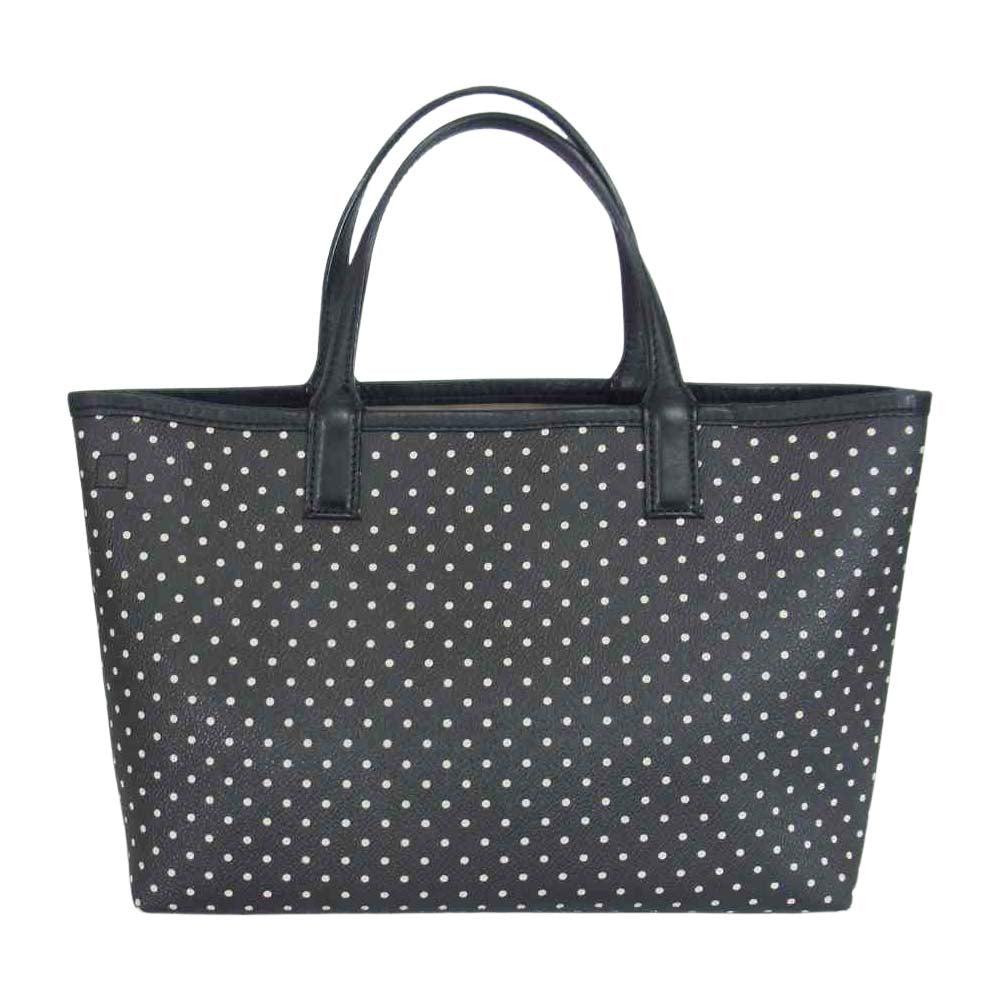 Tory Burch トリーバーチ ドット ハンド トート バッグ ブラック系【中古】