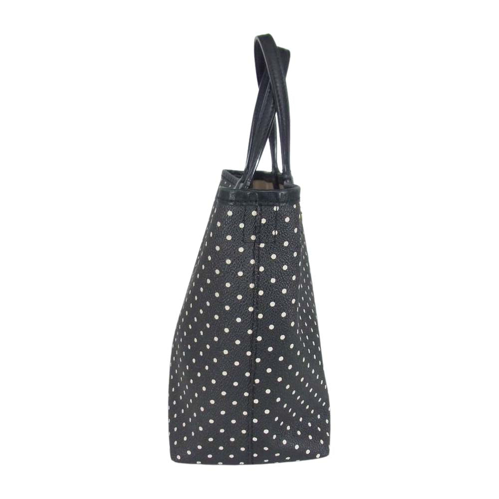 Tory Burch トリーバーチ ドット ハンド トート バッグ ブラック系【中古】