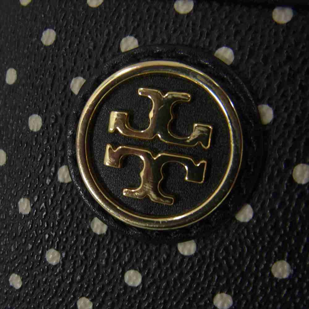 Tory Burch トリーバーチ ドット ハンド トート バッグ ブラック系【中古】