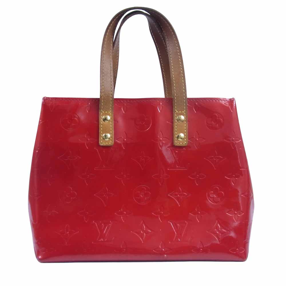 LOUIS VUITTON ルイ・ヴィトン M9132F モノグラム ヴェルニ リードPM ハンドバッグ トートバッグ レッド系【中古】