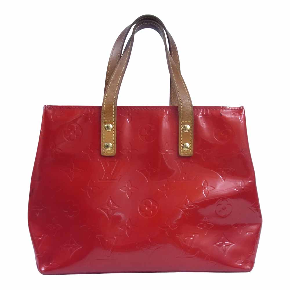 LOUIS VUITTON ルイ・ヴィトン M9132F モノグラム ヴェルニ リードPM ハンドバッグ トートバッグ レッド系【中古】