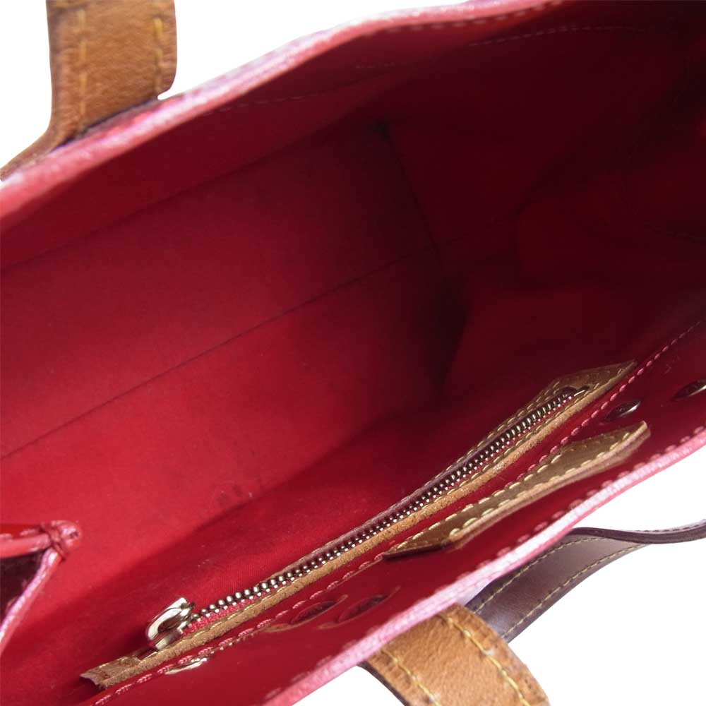 LOUIS VUITTON ルイ・ヴィトン M9132F モノグラム ヴェルニ リードPM ハンドバッグ トートバッグ レッド系【中古】