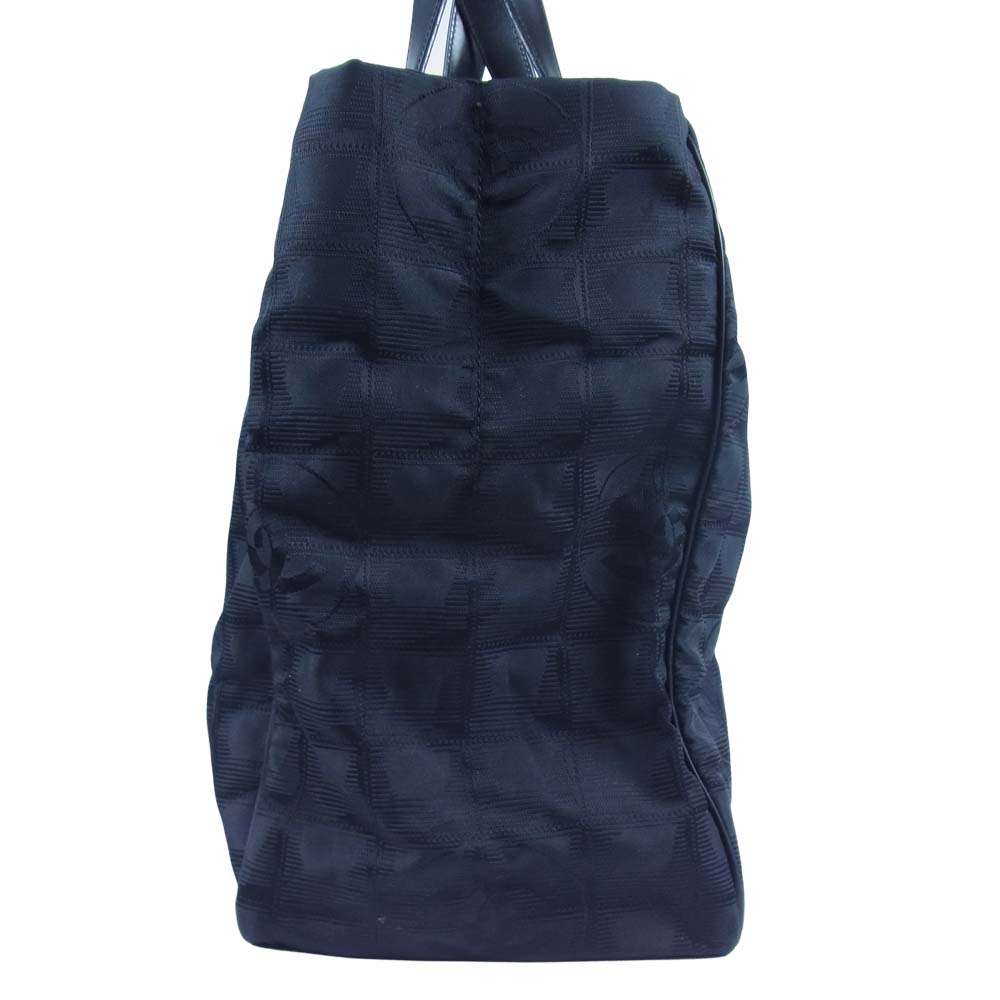 CHANEL シャネル A15991 ニュートラベルライン CC ココマーク MM ハンド トート バッグ ブラック系【中古】