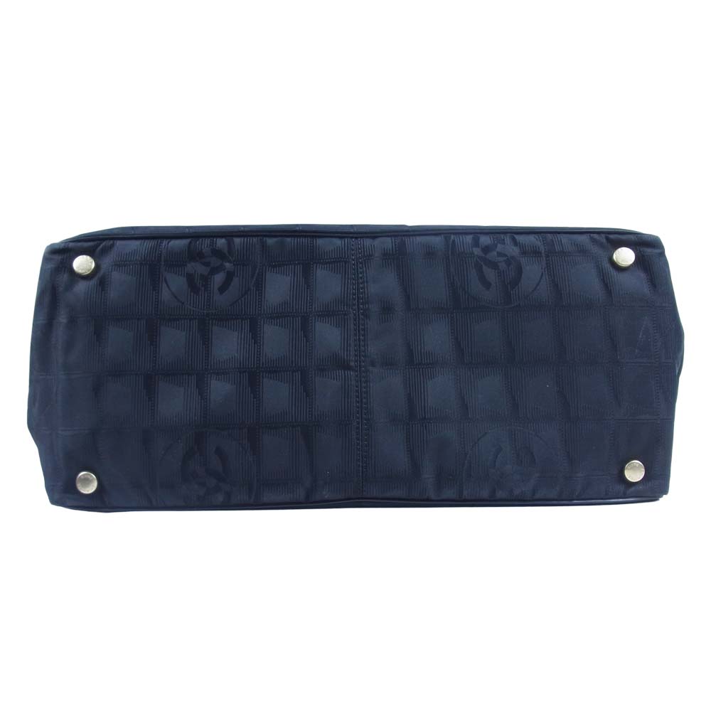 CHANEL シャネル A15991 ニュートラベルライン CC ココマーク MM ハンド トート バッグ ブラック系【中古】