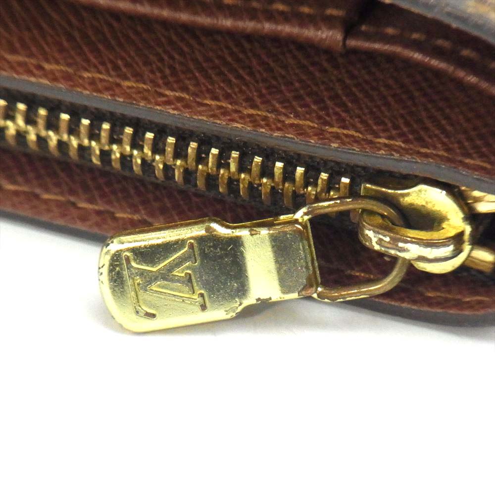 LOUIS VUITTON ルイ・ヴィトン M61667 モノグラム コンパクト ジップ 2つ折り 財布 ブラウン系【中古】