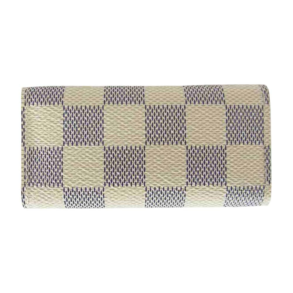 LOUIS VUITTON ルイ・ヴィトン N60386 ダミエ アズール ミュルティクレ 4 キーケース ホワイト系 ブルー系【美品】【中古】