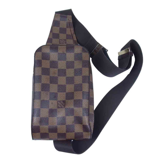 LOUIS VUITTON ルイ・ヴィトン N51994 ダミエ ジェロニモス ボディ バッグ ダークブラウン系【中古】