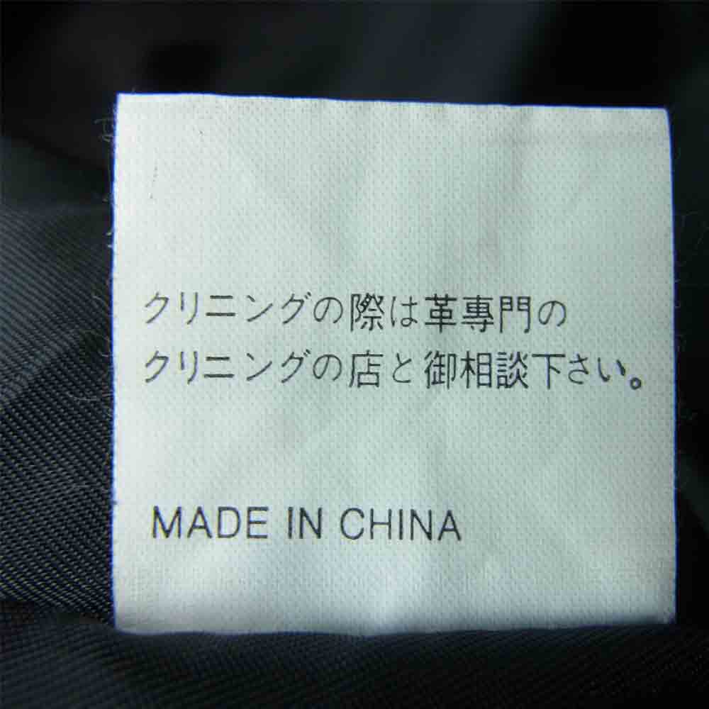 トリッキー レザー パンツ 牛革 ポリエステル 中国製 ブラック系 4L【中古】