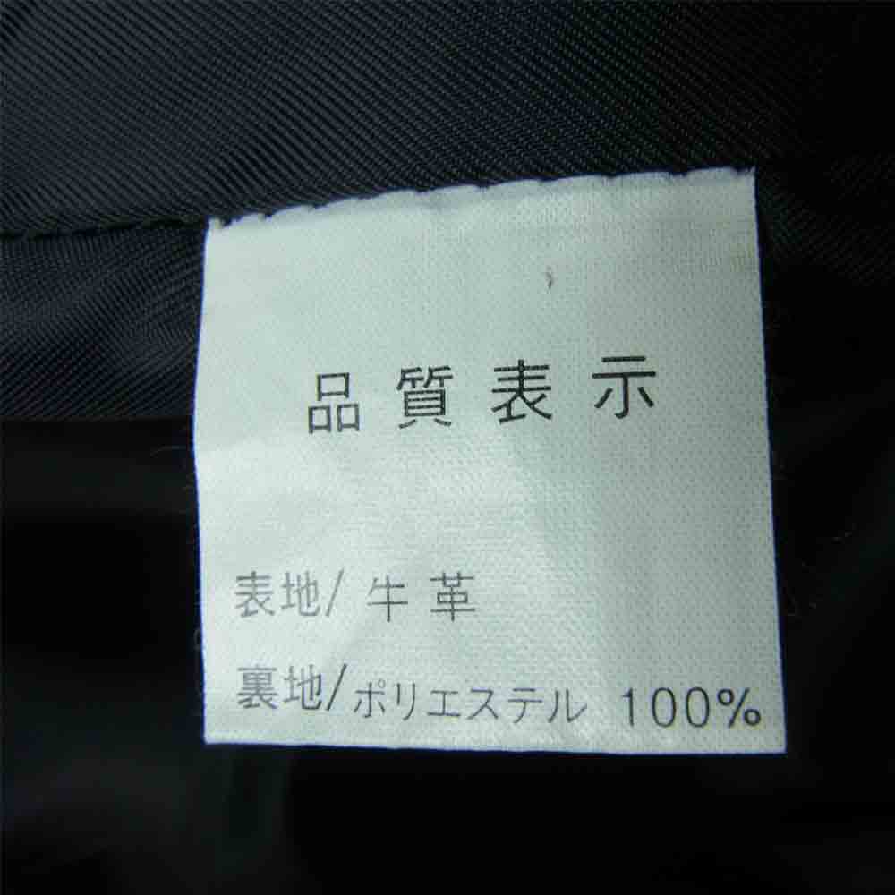 トリッキー レザー パンツ 牛革 ポリエステル 中国製 ブラック系 4L【中古】