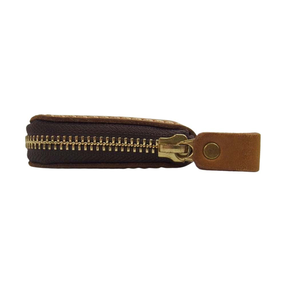 HERZ ヘルツ KK-59 コンパクトウォレット コインケース ライトブラウン系【中古】